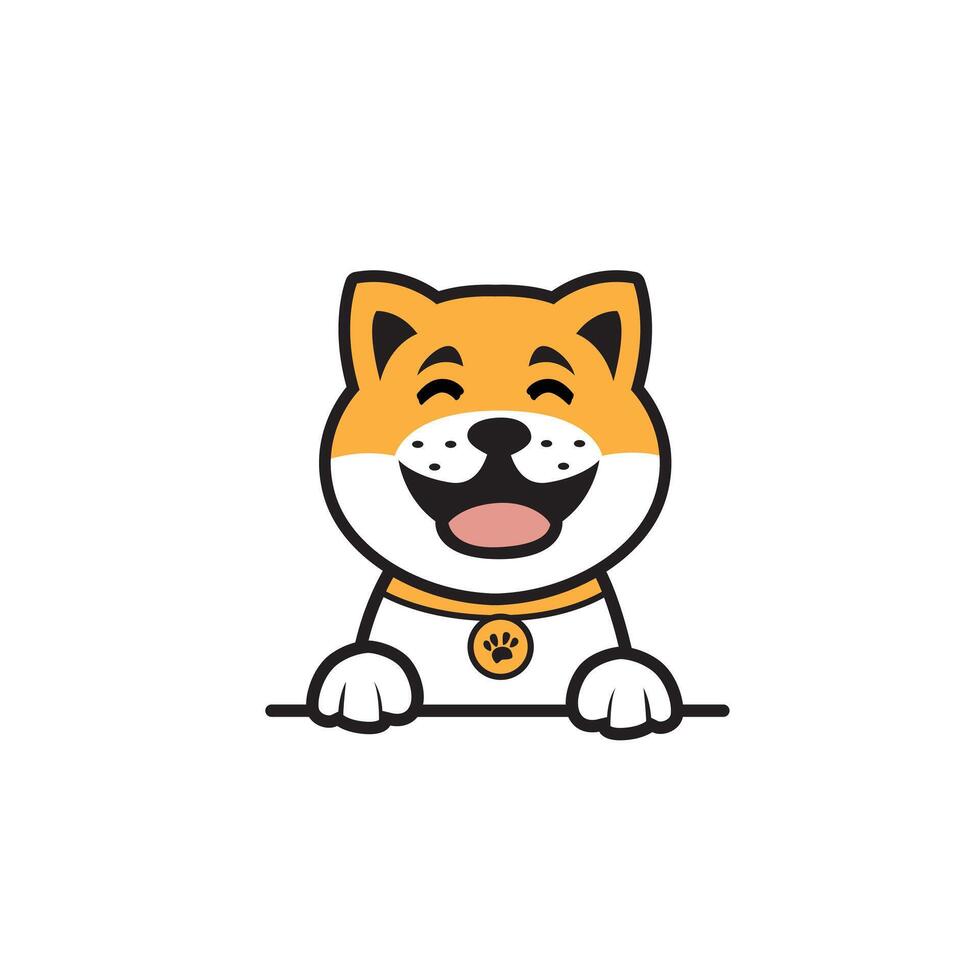 cute cartoon dog vector