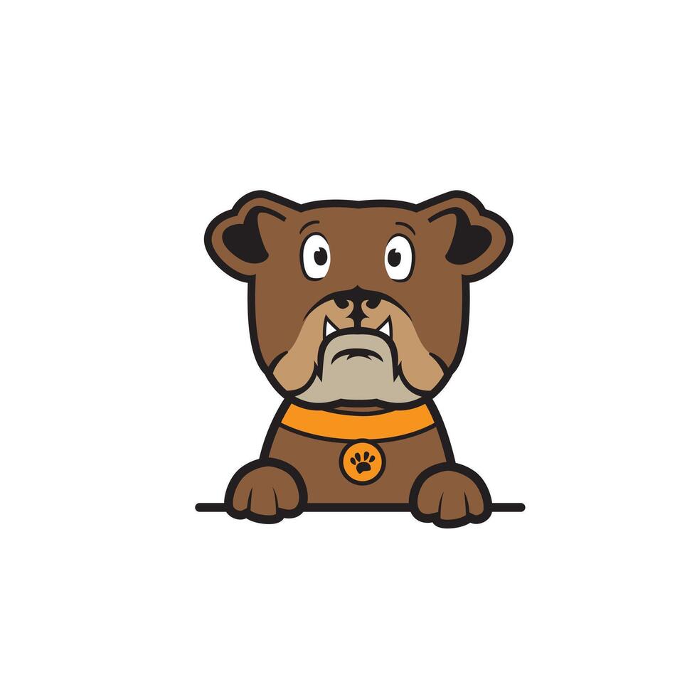 cute cartoon dog vector