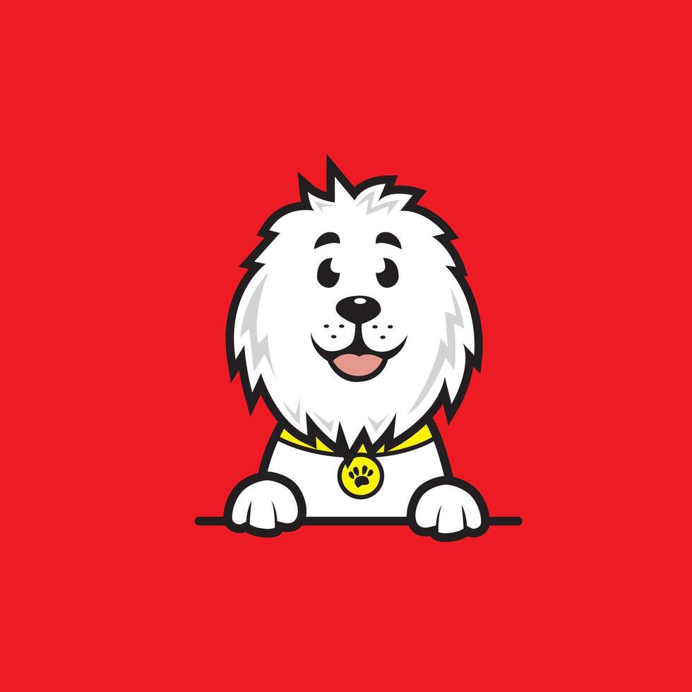 cute cartoon dog vector