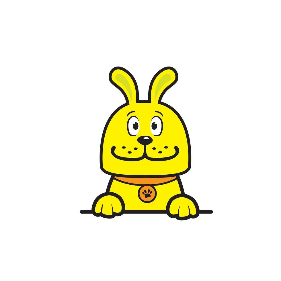 cute cartoon dog vector