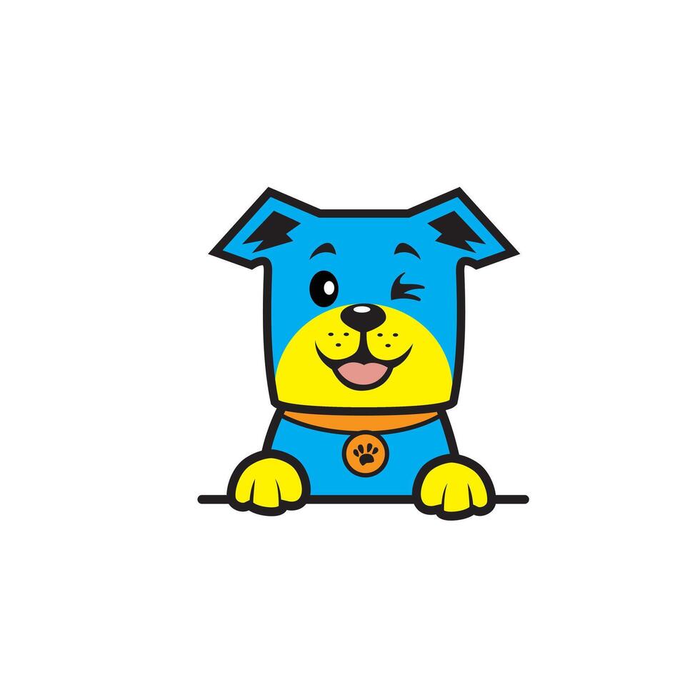cute cartoon dog vector