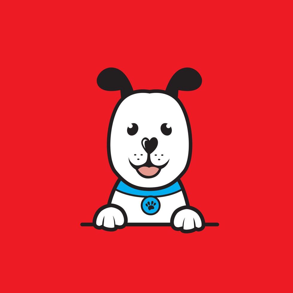 cute cartoon dog vector