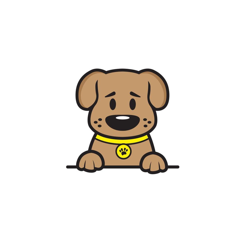 cute cartoon dog vector