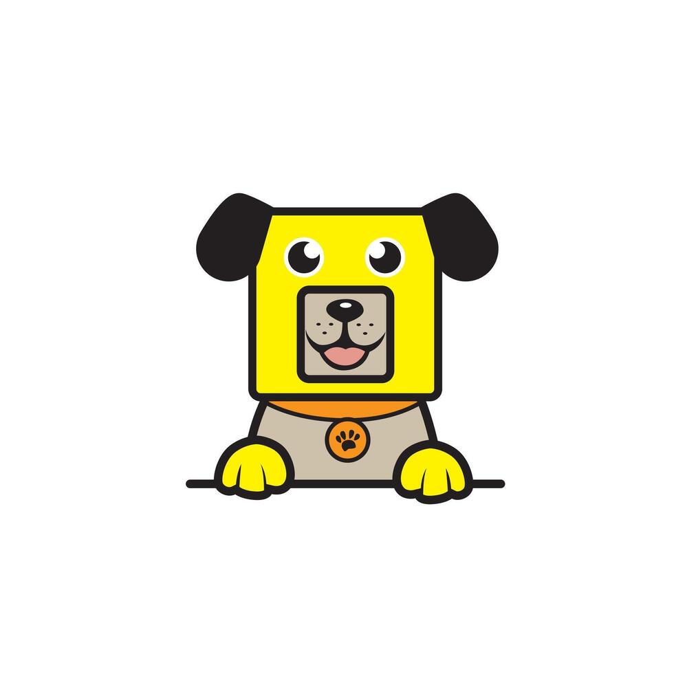 cute cartoon dog vector