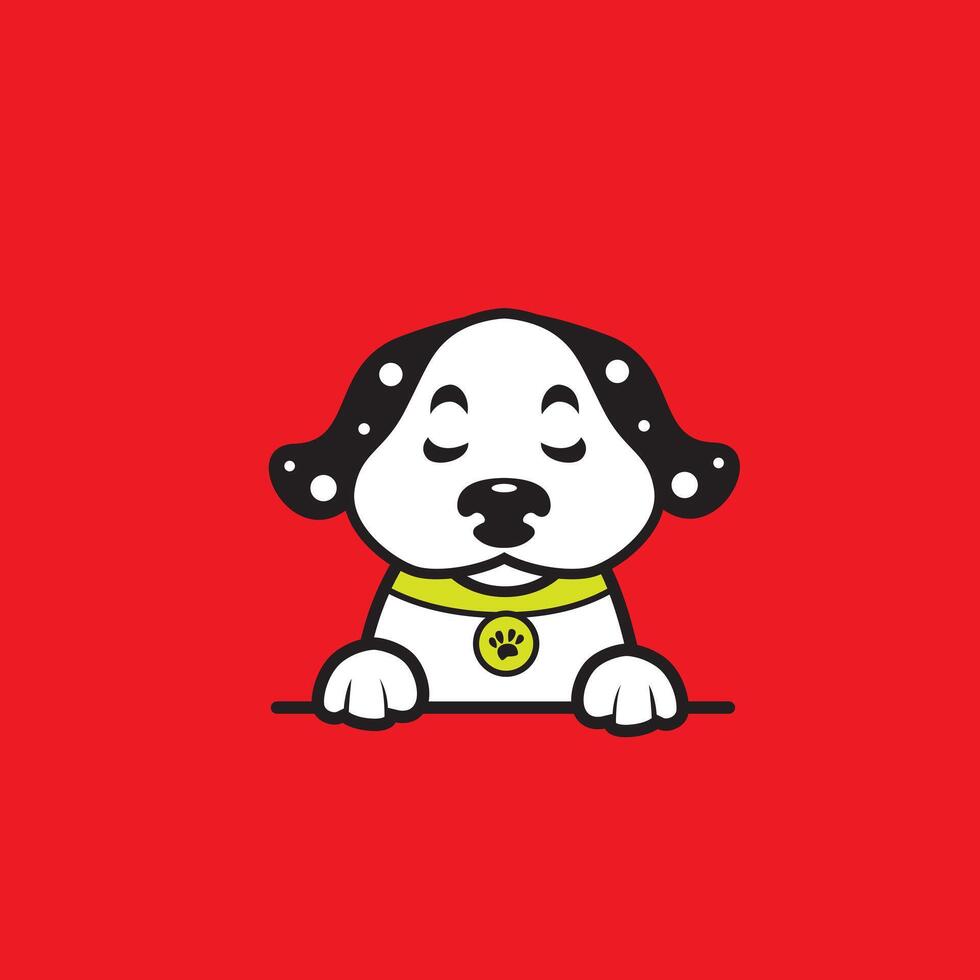 cute cartoon dog vector