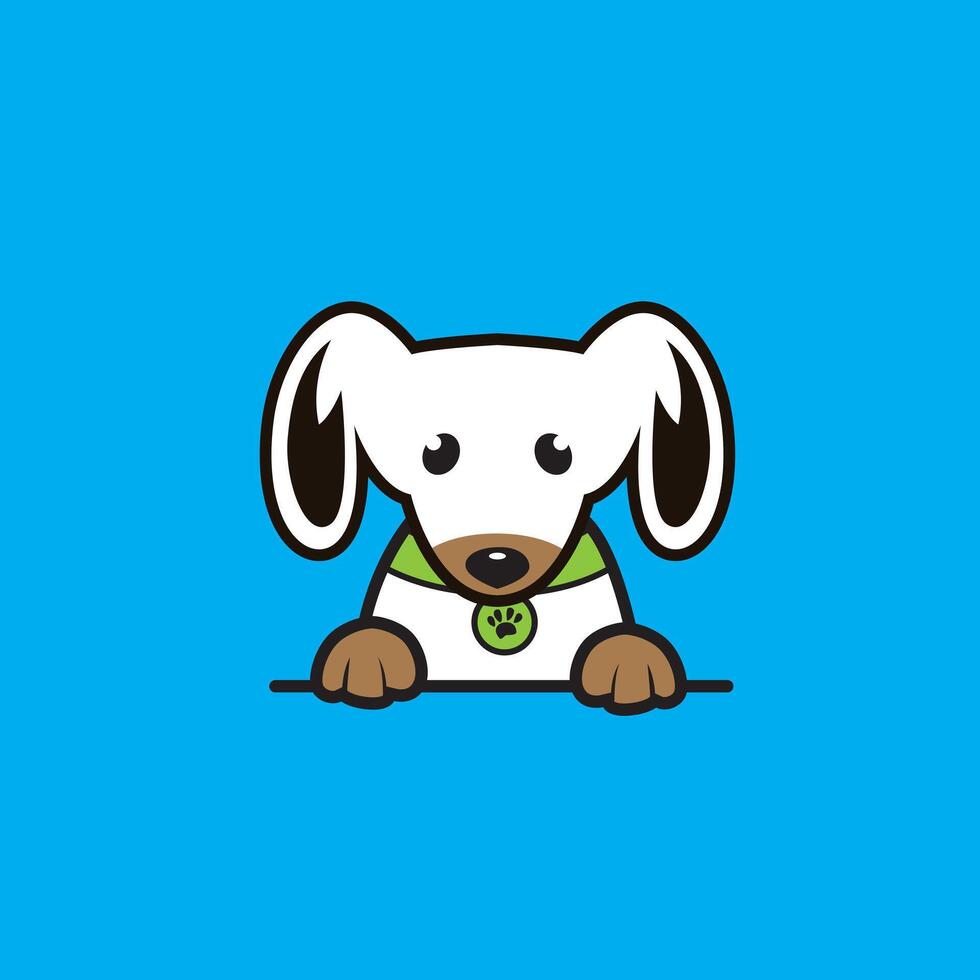 cute cartoon dog vector