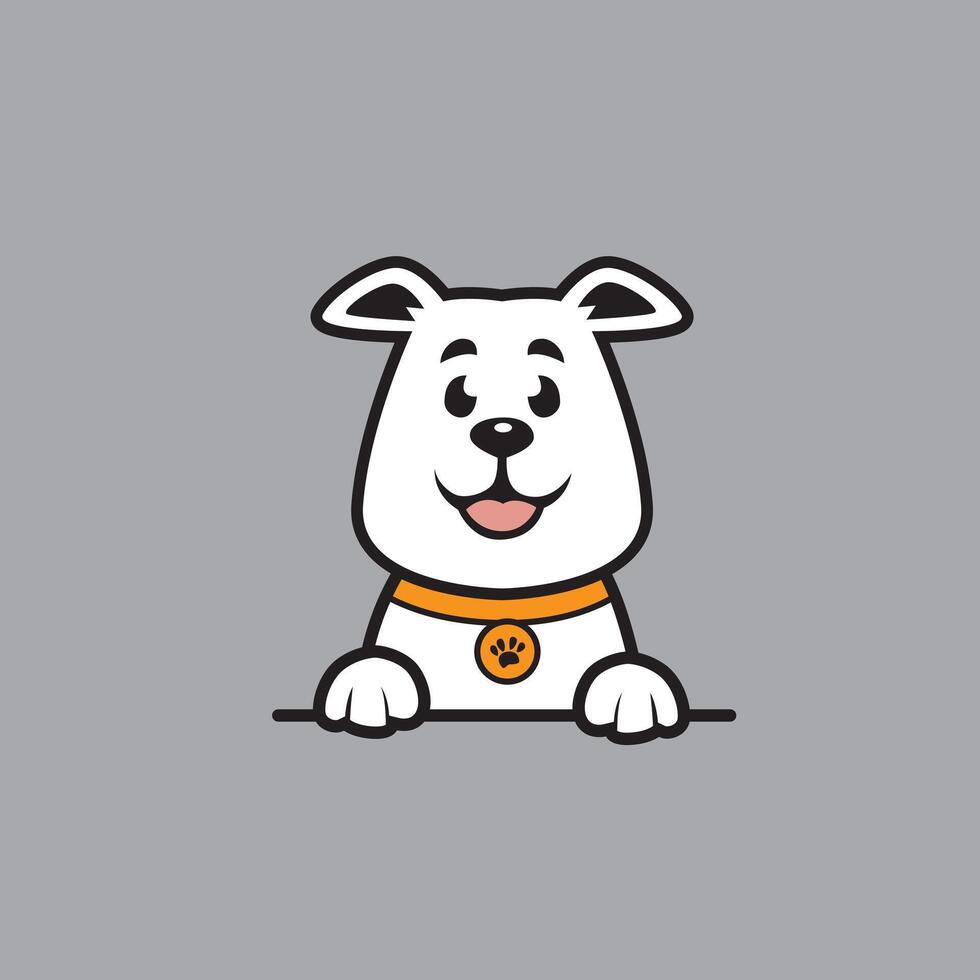 cute cartoon dog vector
