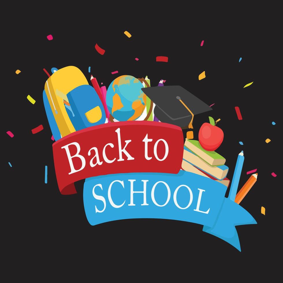 Back to School Celebrations Design vector