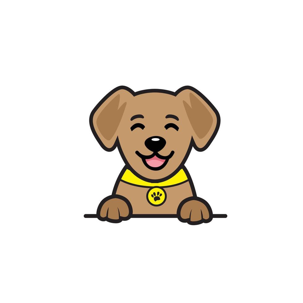 cute cartoon dog vector