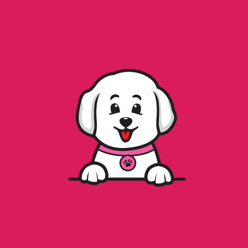 cute cartoon dog vector