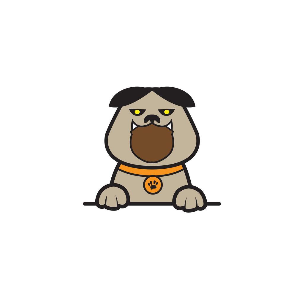 cute cartoon dog vector