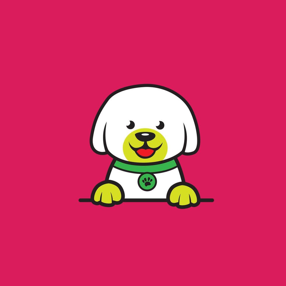 cute cartoon dog vector