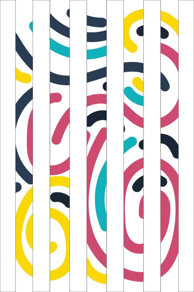 Colorful Potrait Line background for your business template vector