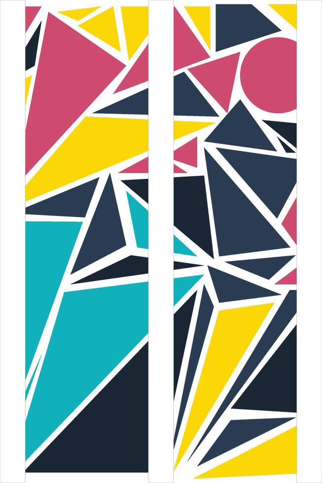 Colorful Potrait Line background for your business template vector