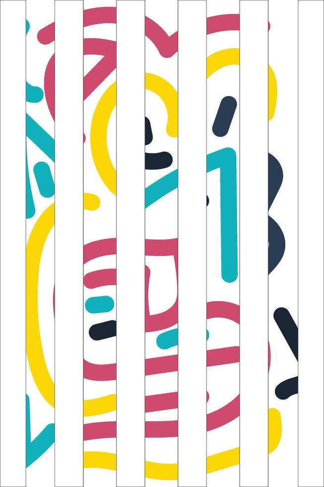 Colorful Potrait Line background for your business template vector