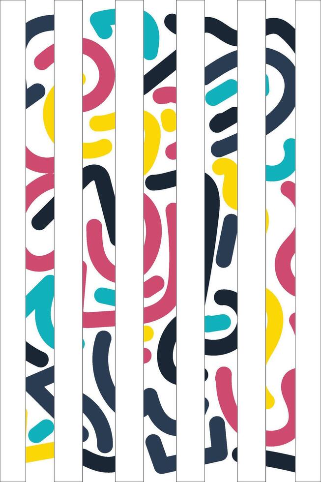 Colorful Potrait Line background for your business template vector