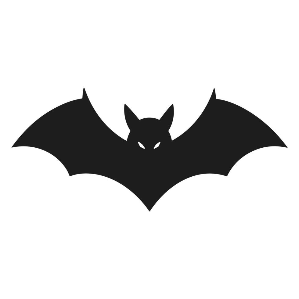 A Halloween bat silhouette vector