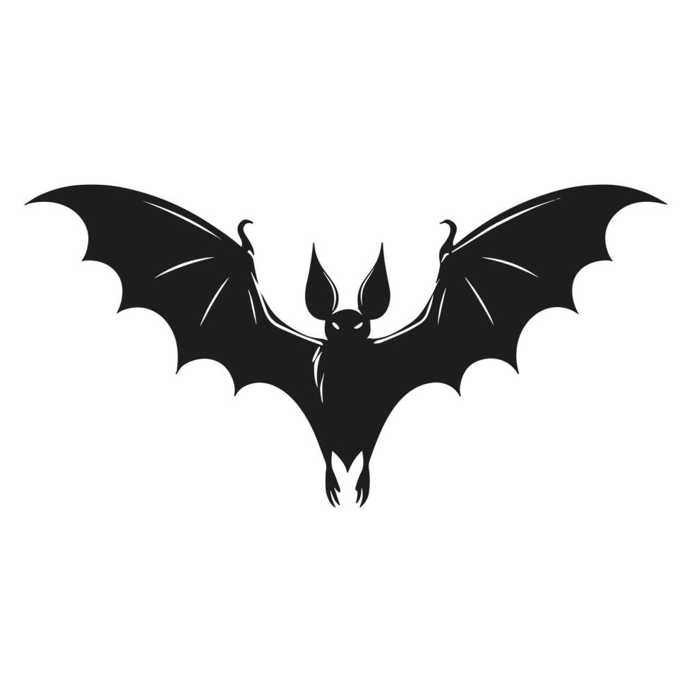 A Halloween bat silhouette vector