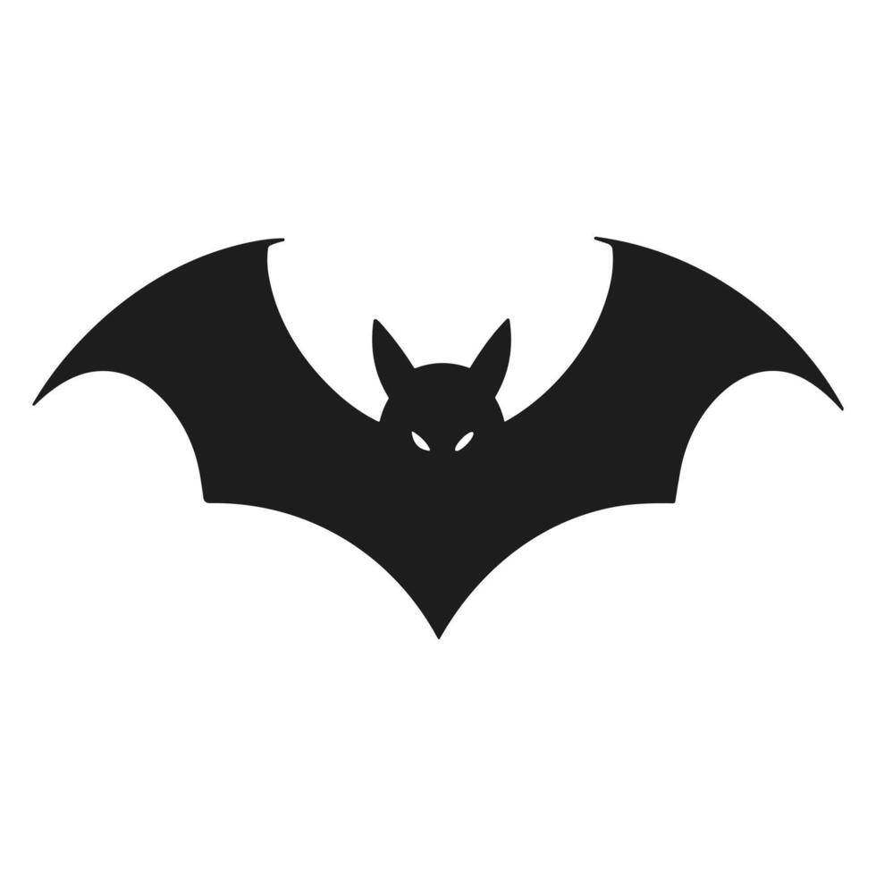 A Halloween bat silhouette vector