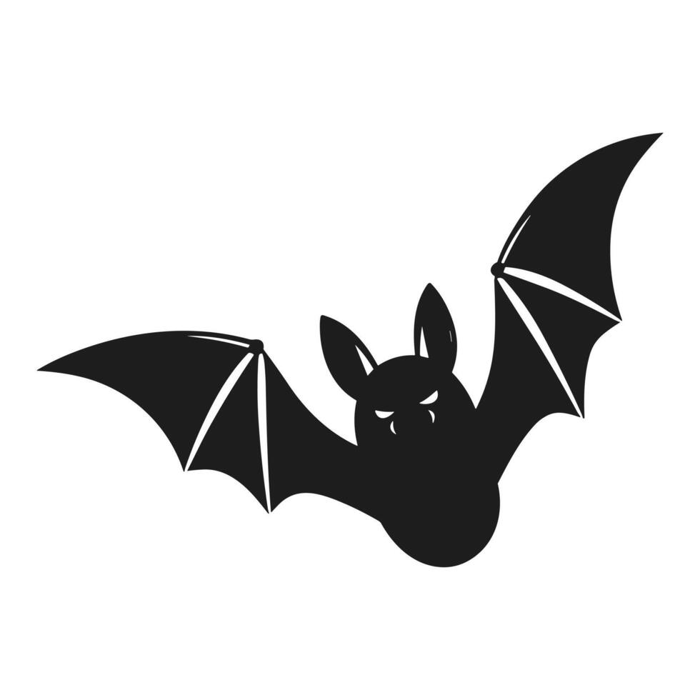 A Halloween bat silhouette vector