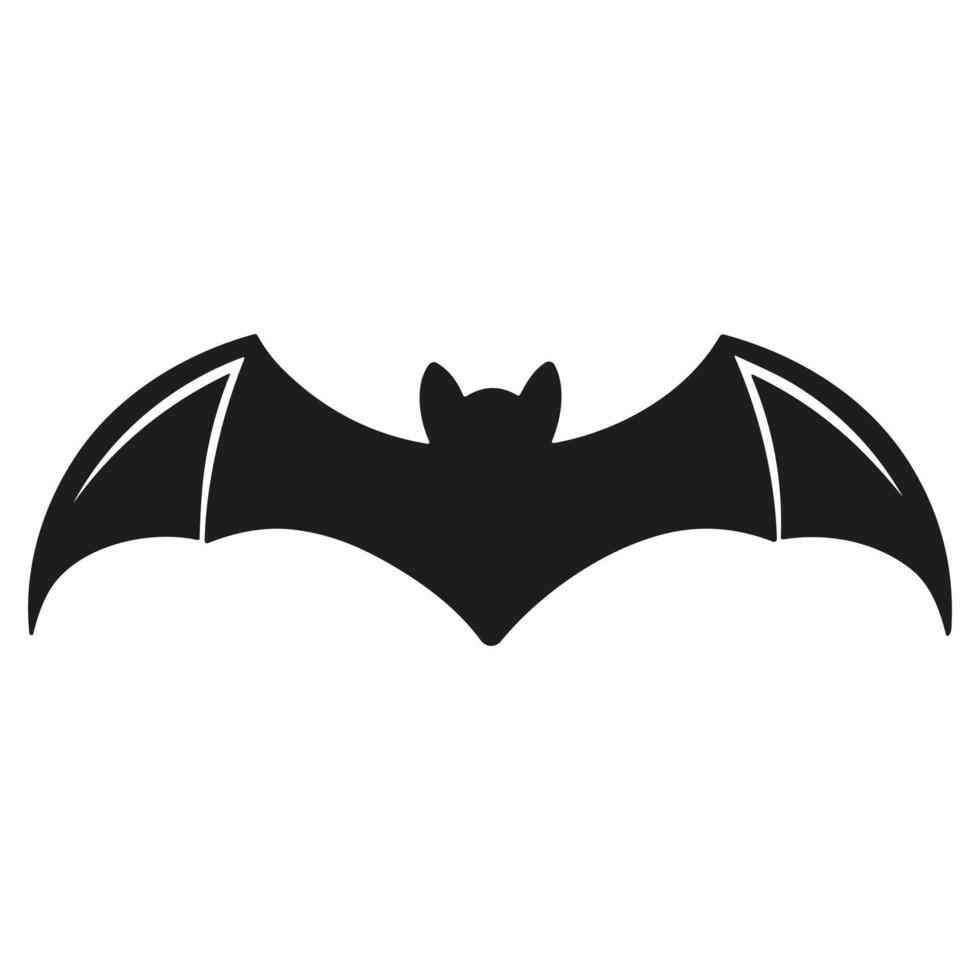A Halloween bat silhouette vector
