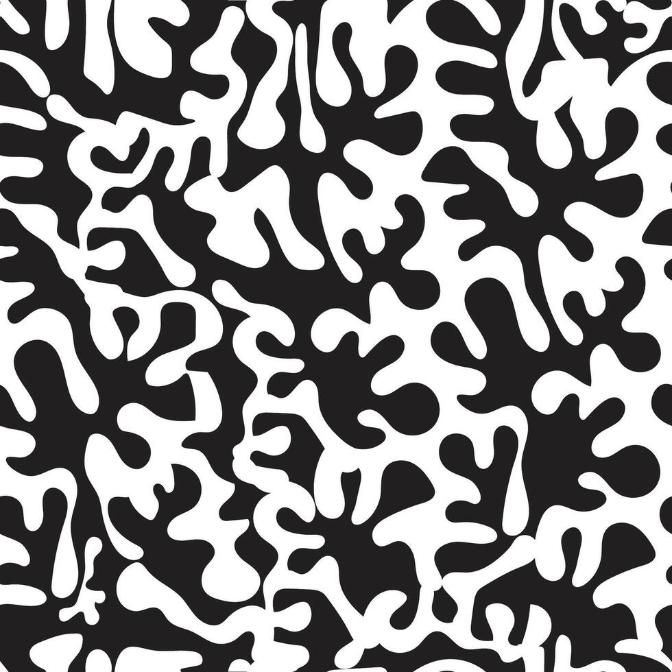 Black and white geometric pattern repeating abstract background vector