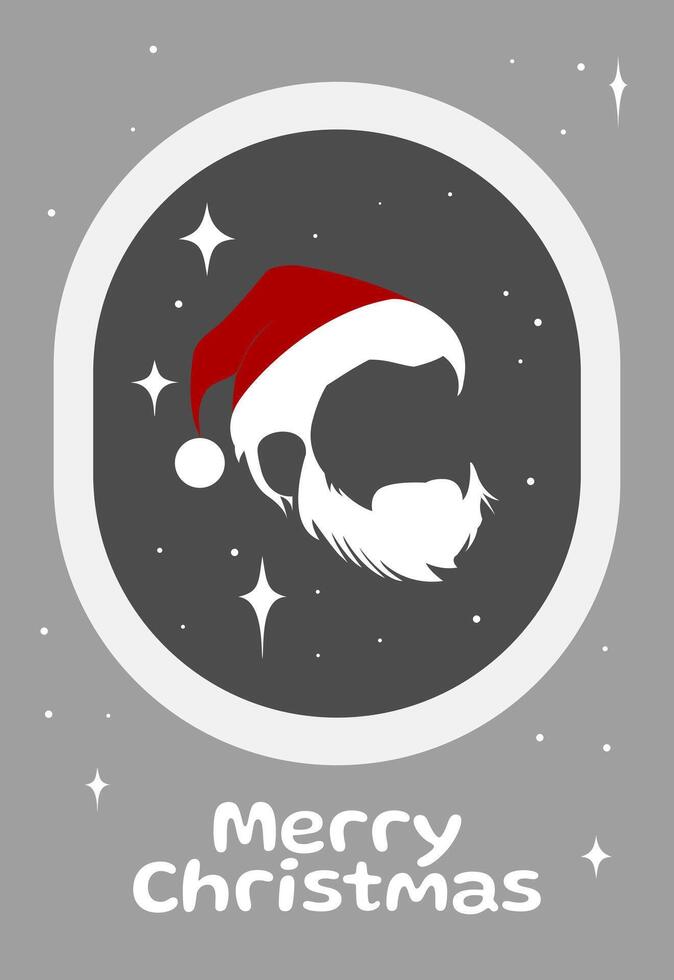 Christmas greeting card 9 vector