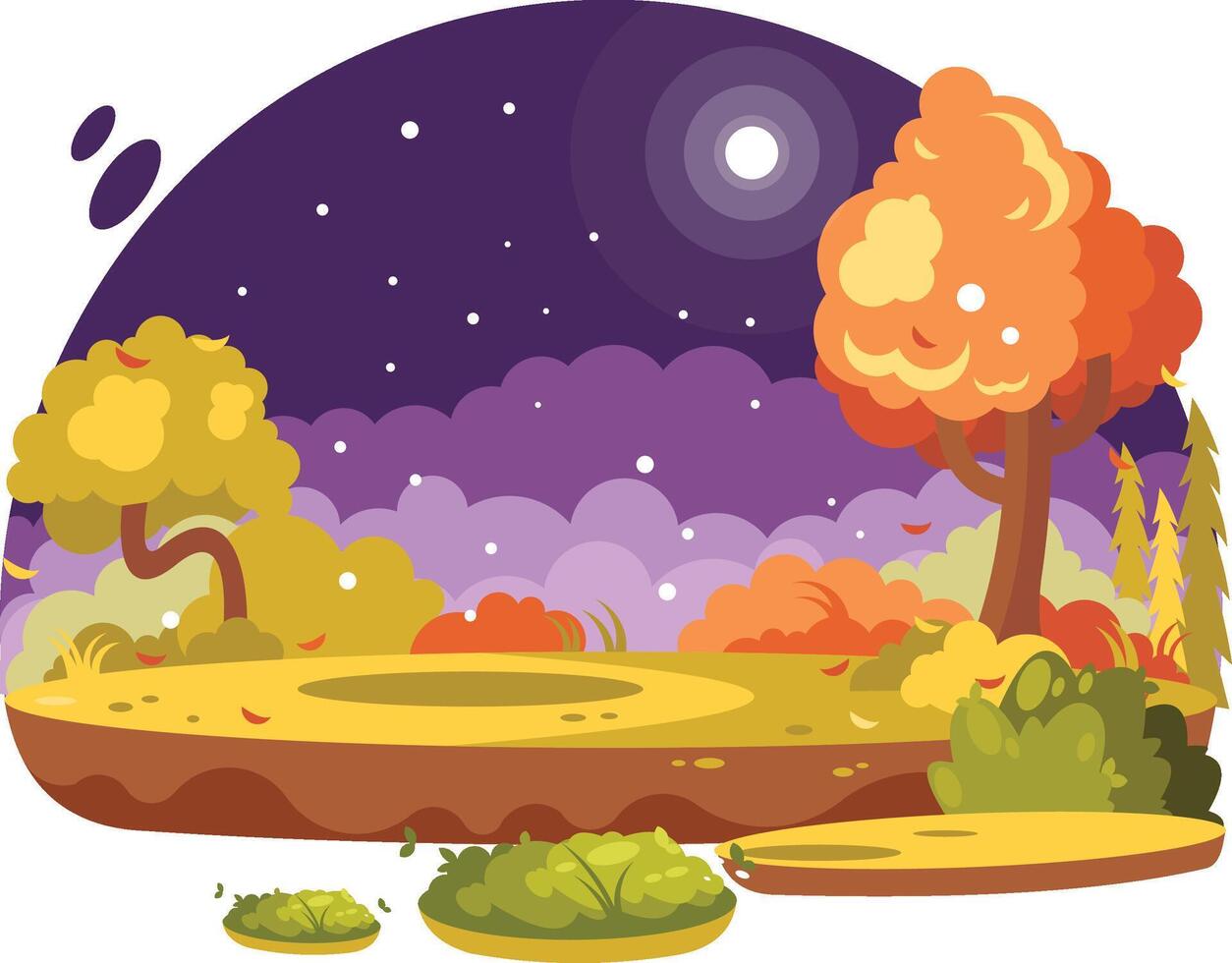 Forest Landscape Illustration vector