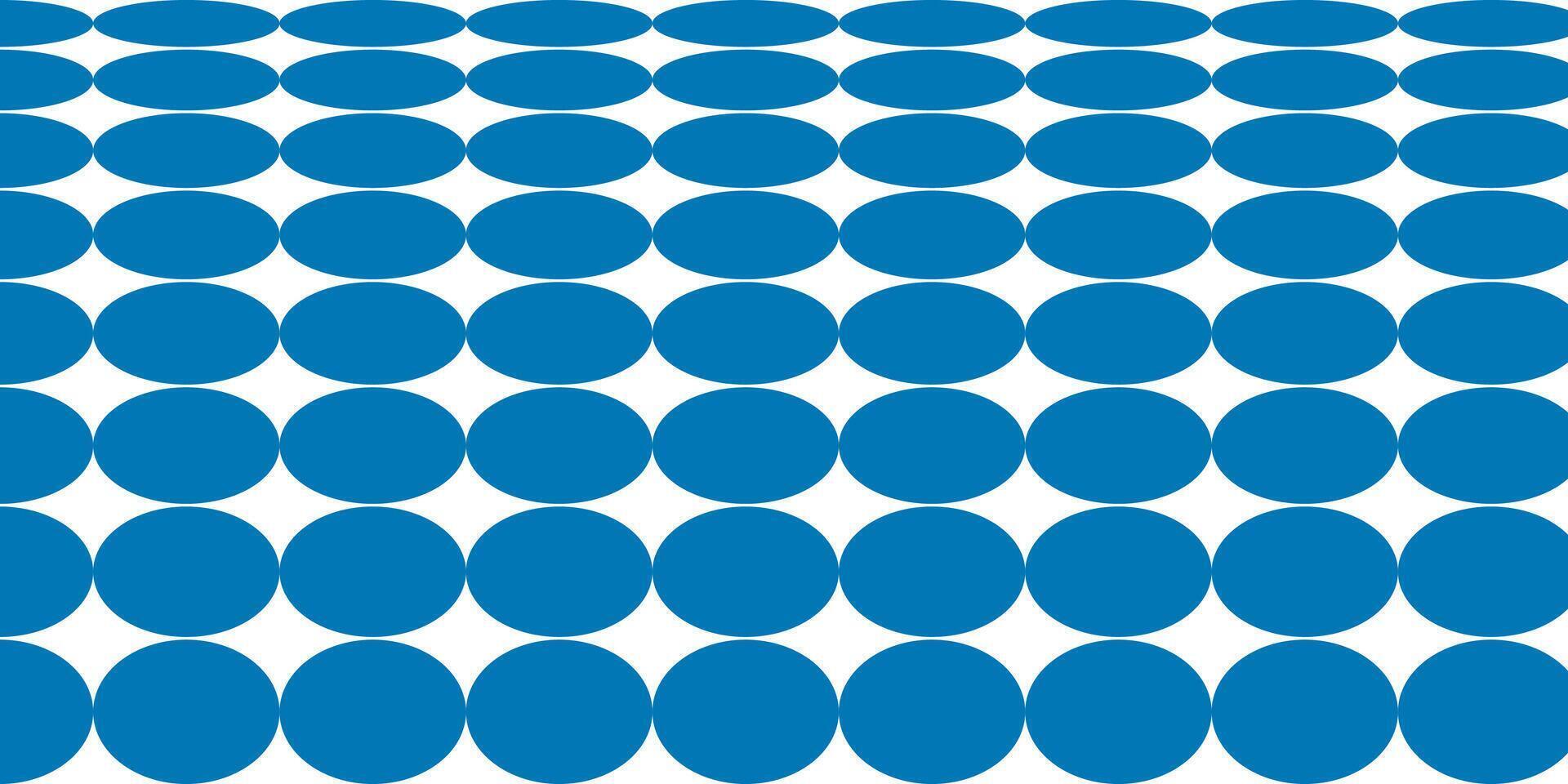 Bold Geometric Blue Circle seamless Pattern vector
