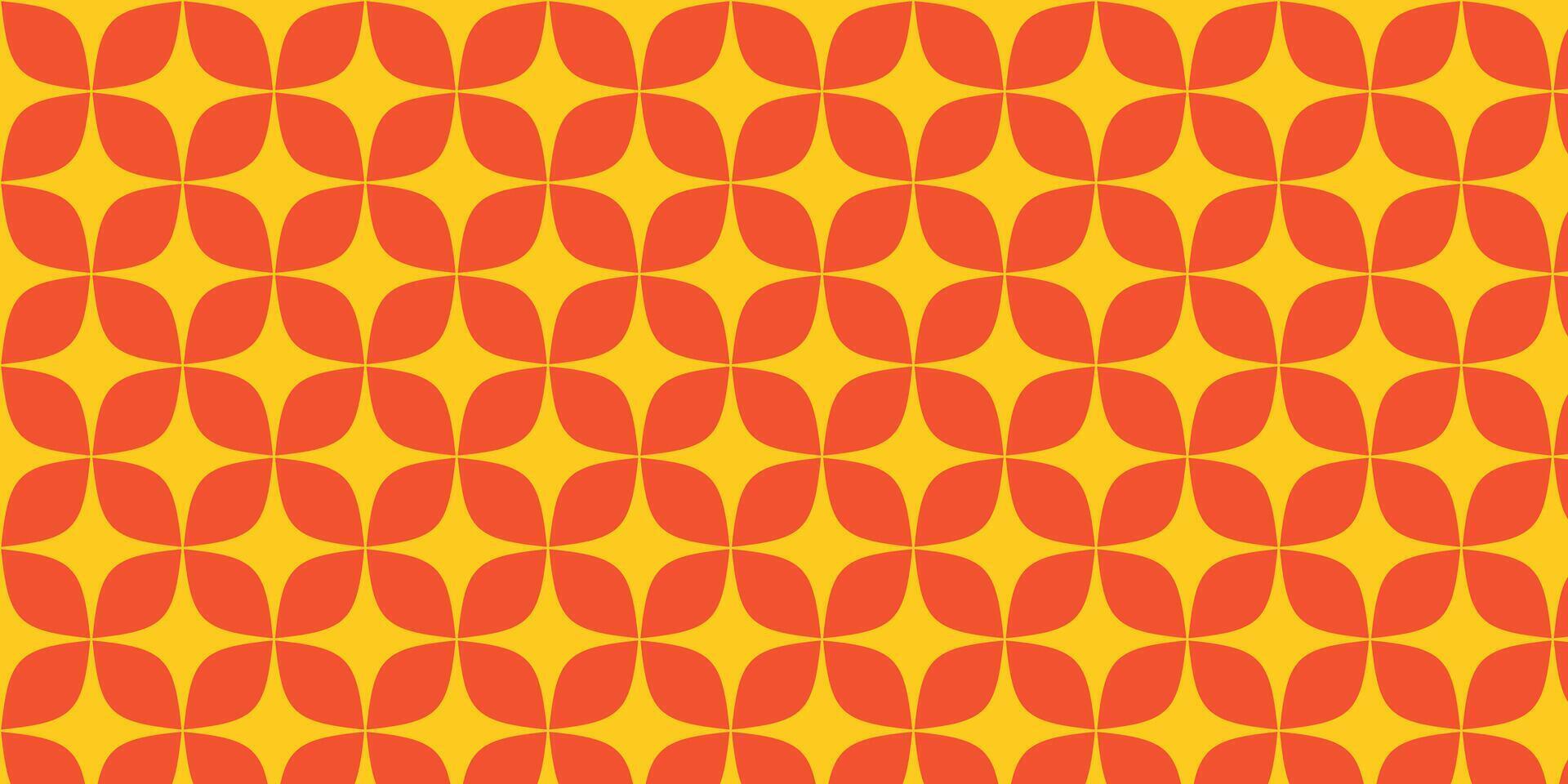 Geometric Pattern with Interlocking Shapes in Warm Colors vector