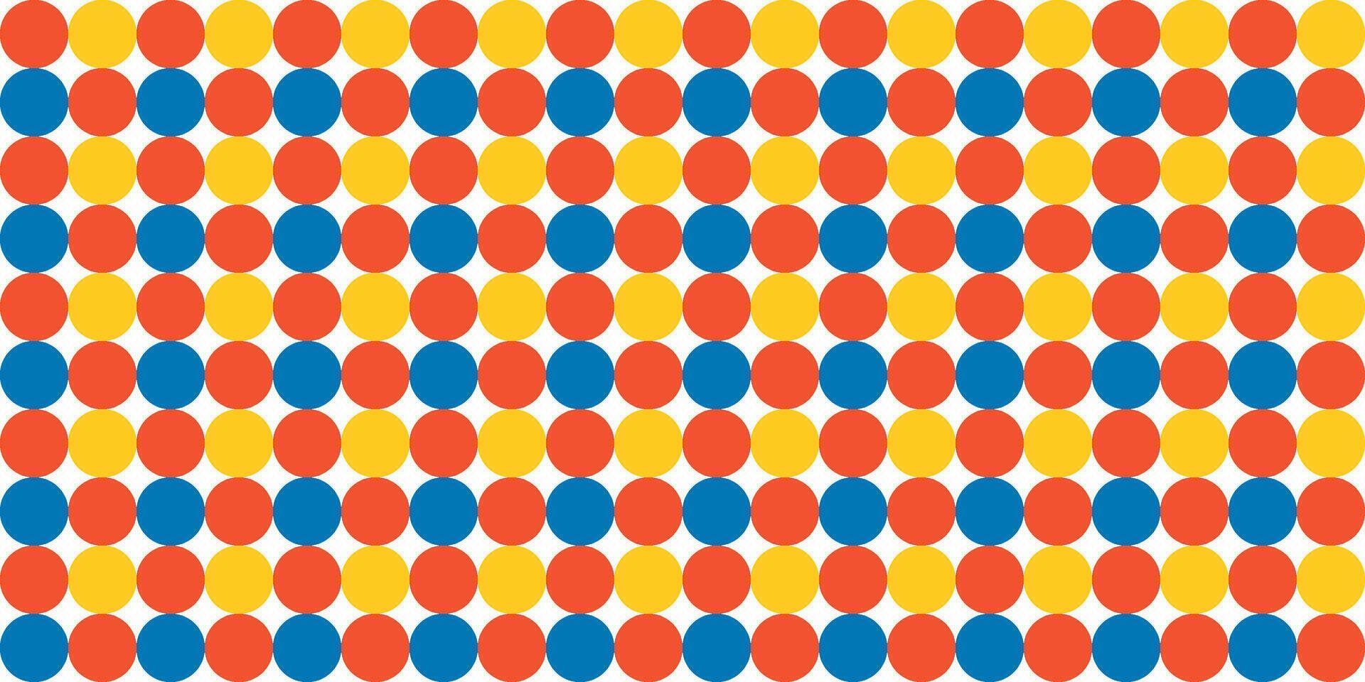 Colorful Circle Seamless Pattern Abstract Background vector
