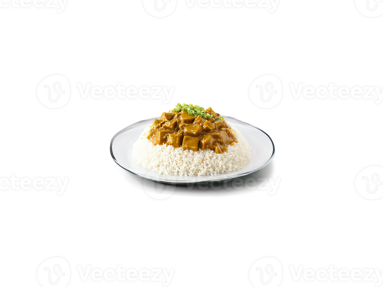 Kare Raisu A plate of kare raisu with a generous serving of Japanese curry over png