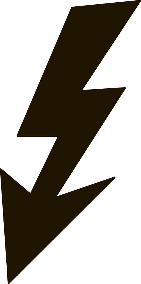 Lightning icon Thunder charging power Thunderstorm vector