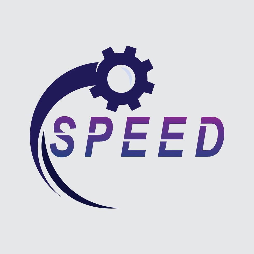 Speed logo design, silhouette speedometer symbol icon speed Auto car Logo Template illustration icon design vector