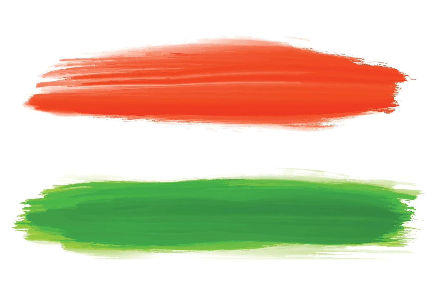 India independence day background with tricolor brush stroke design vector