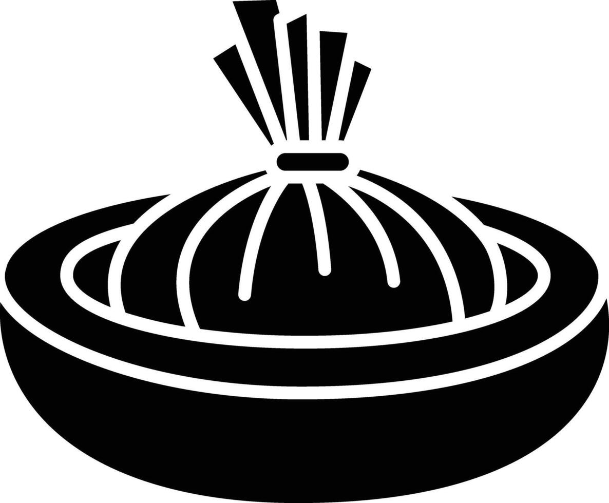 Tamal solid glyph illustration vector