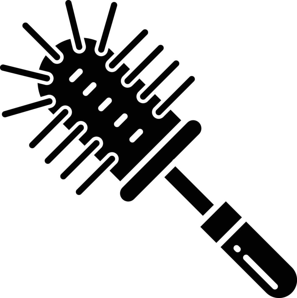 Toilet Brush solid glyph illustration vector