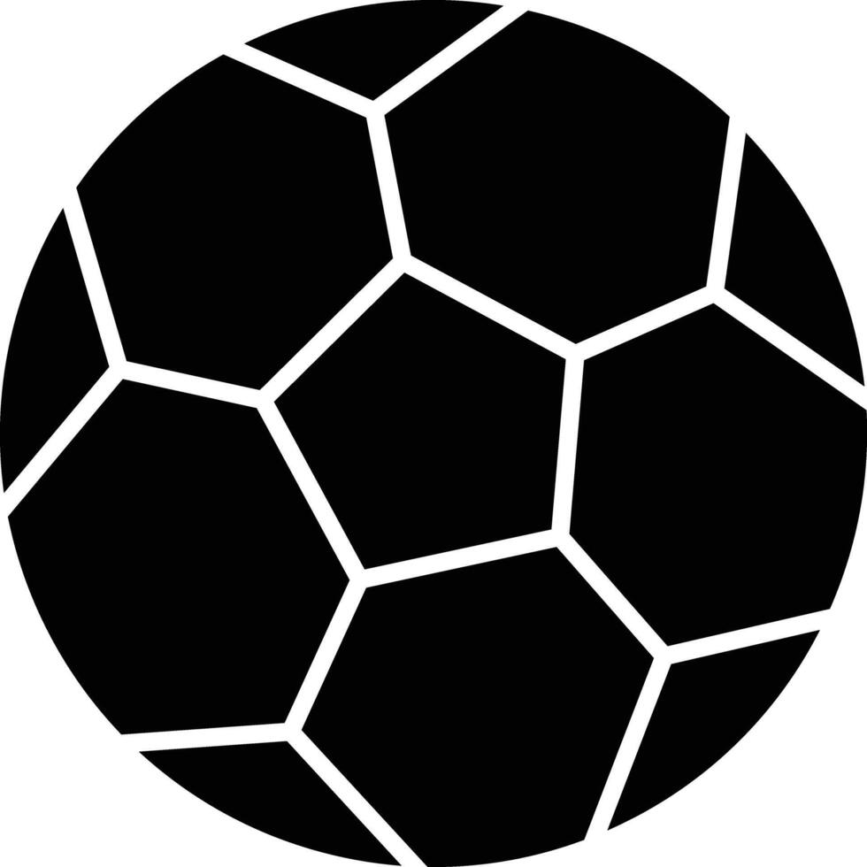 Foot ball solid glyph illustration vector