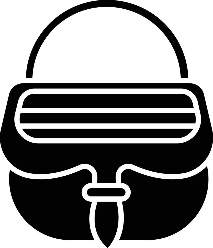 Carriel solid glyph illustration vector