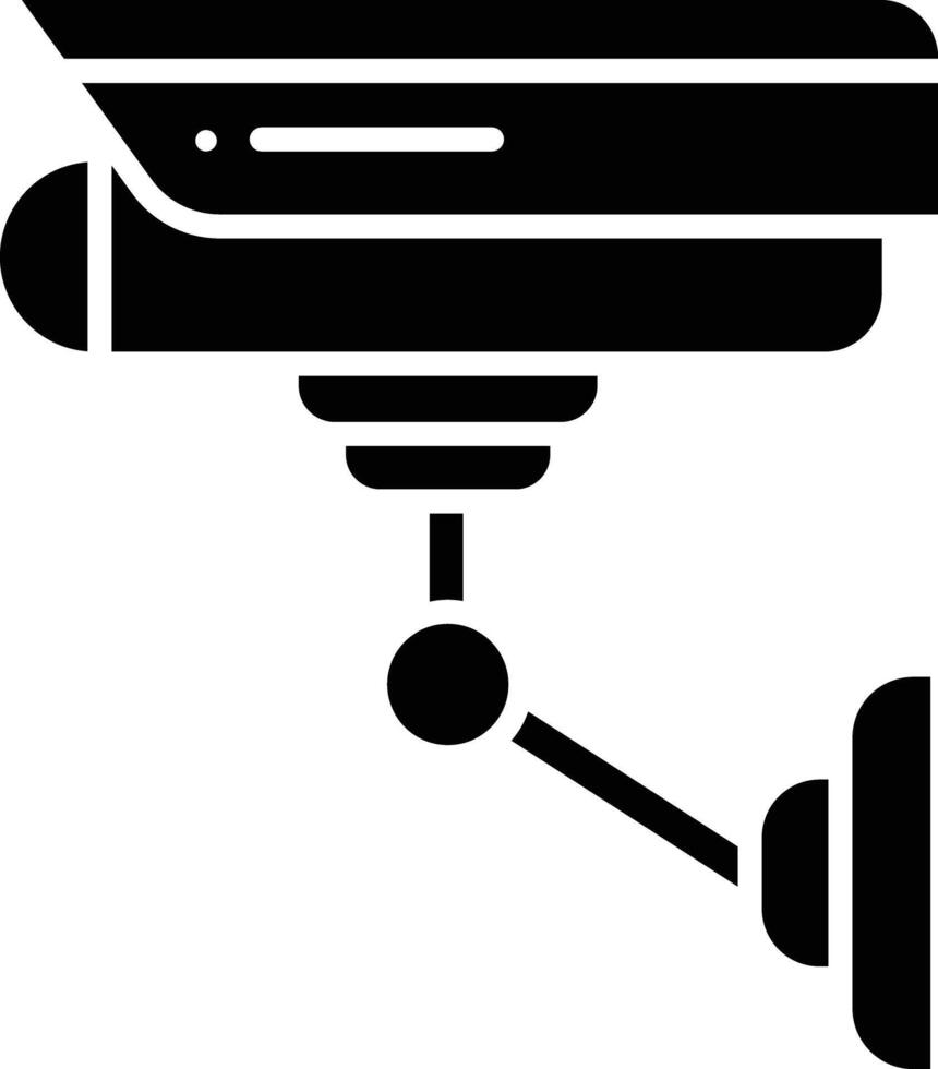 cctv solid glyph illustration vector