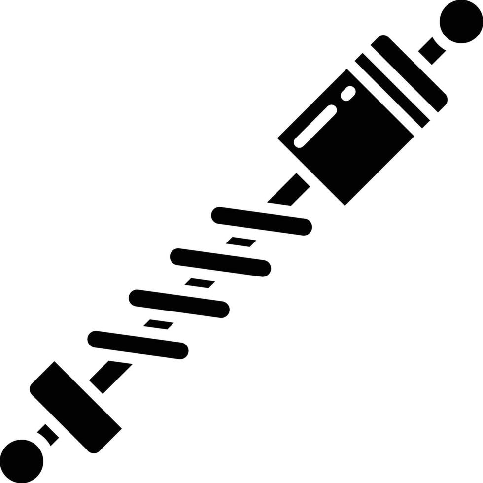 Shock Absorber solid glyph illustration vector