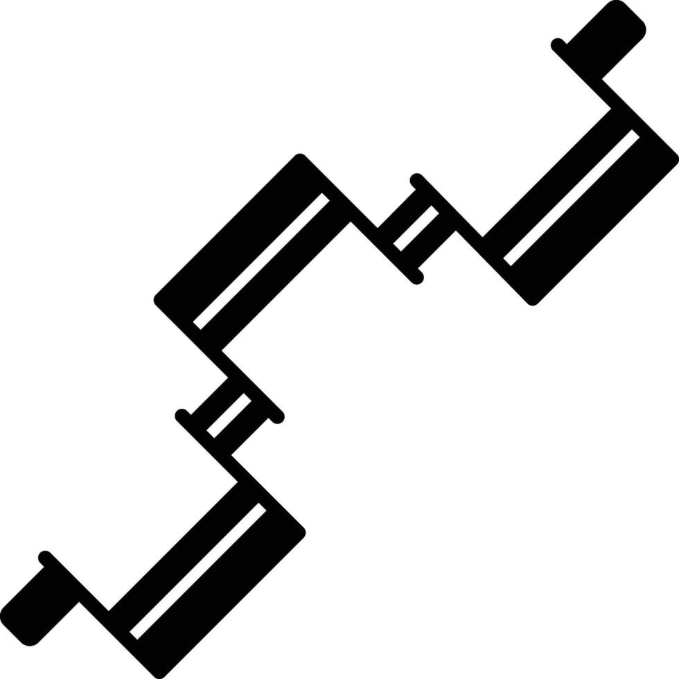 Car Crankshaft solid glyph illustration vector