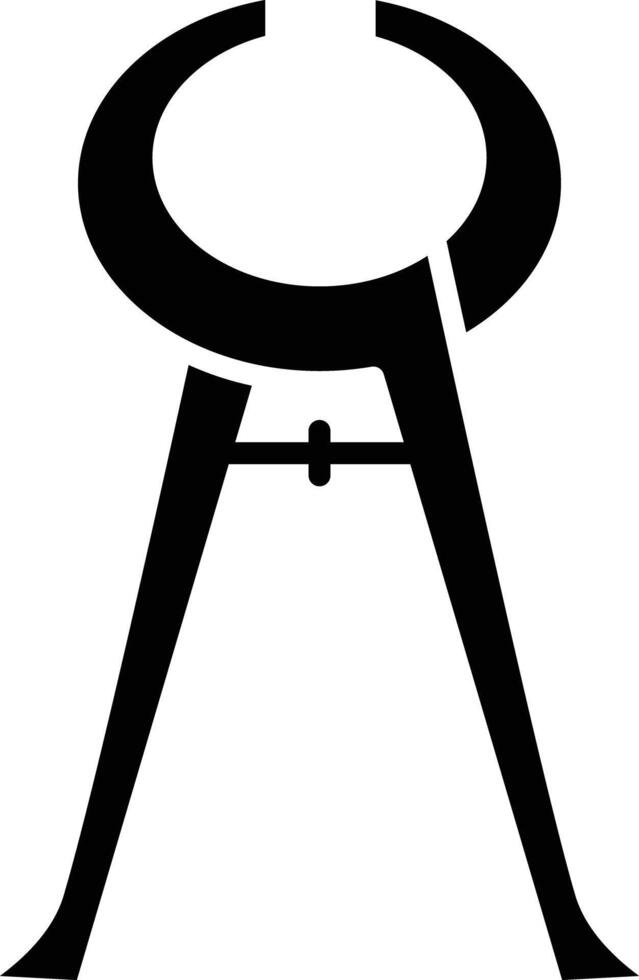 Prune solid glyph illustration vector