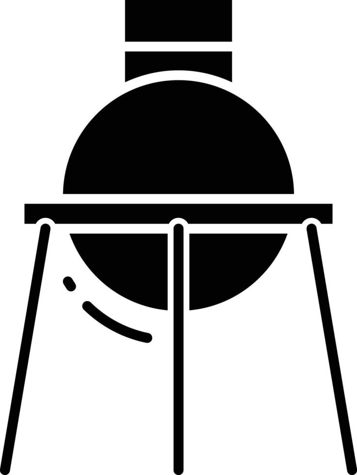 Lab equipment solid glyph illustration vector