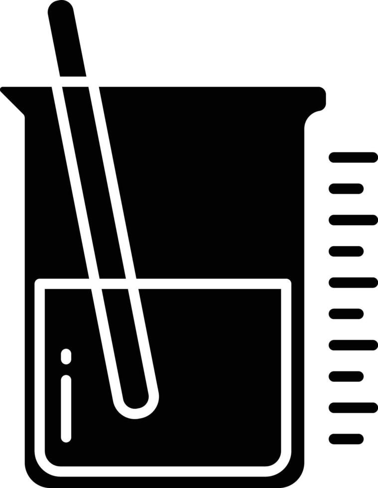 chemistry cup solid glyph illustration vector