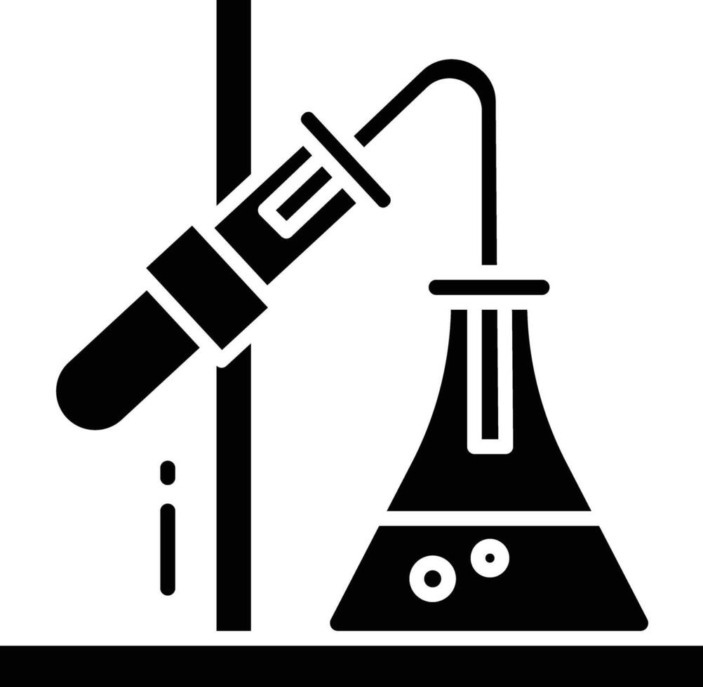 chemistry solid glyph illustration vector