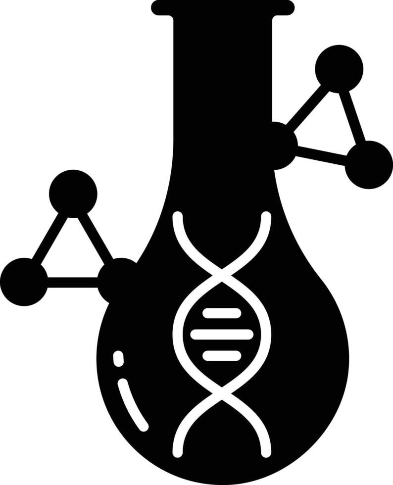Organic chemistry solid glyph illustration vector