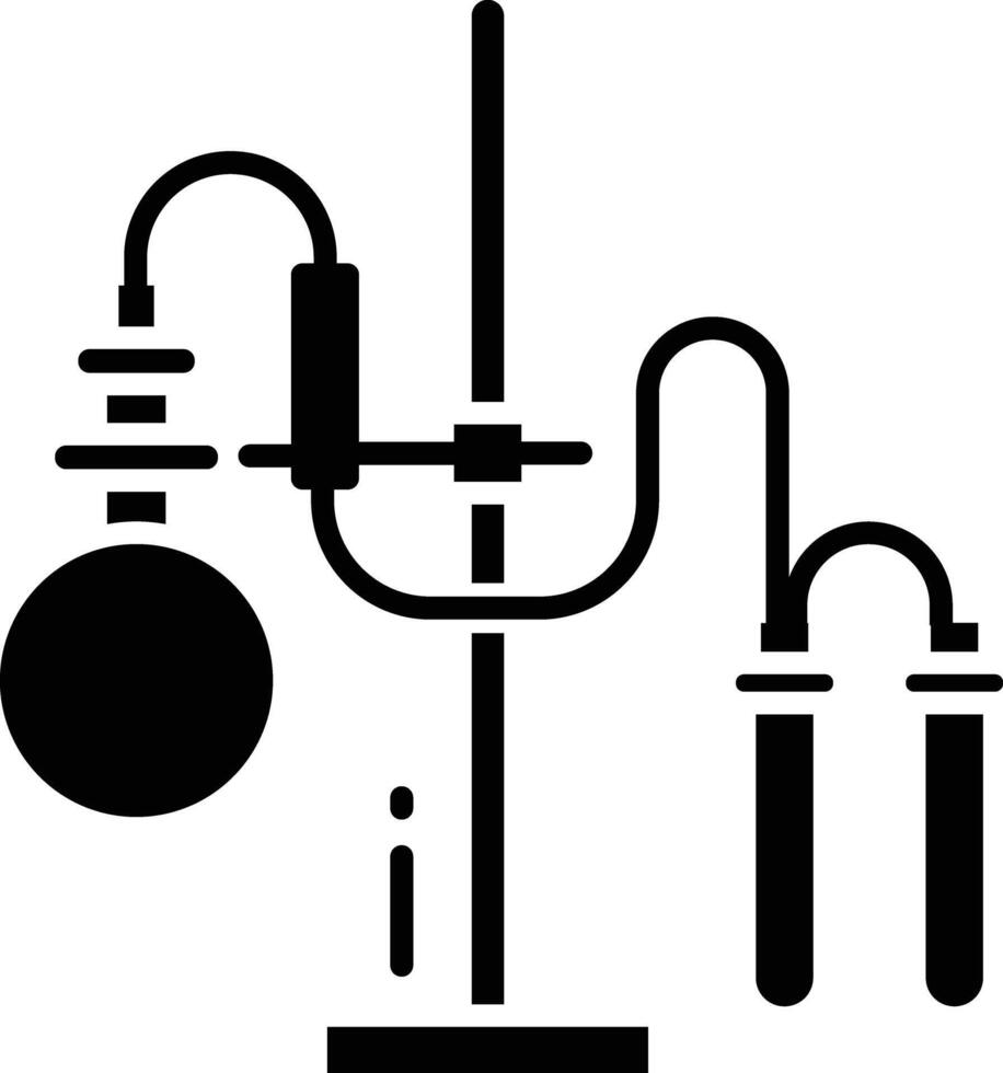 Experiments solid glyph illustration vector
