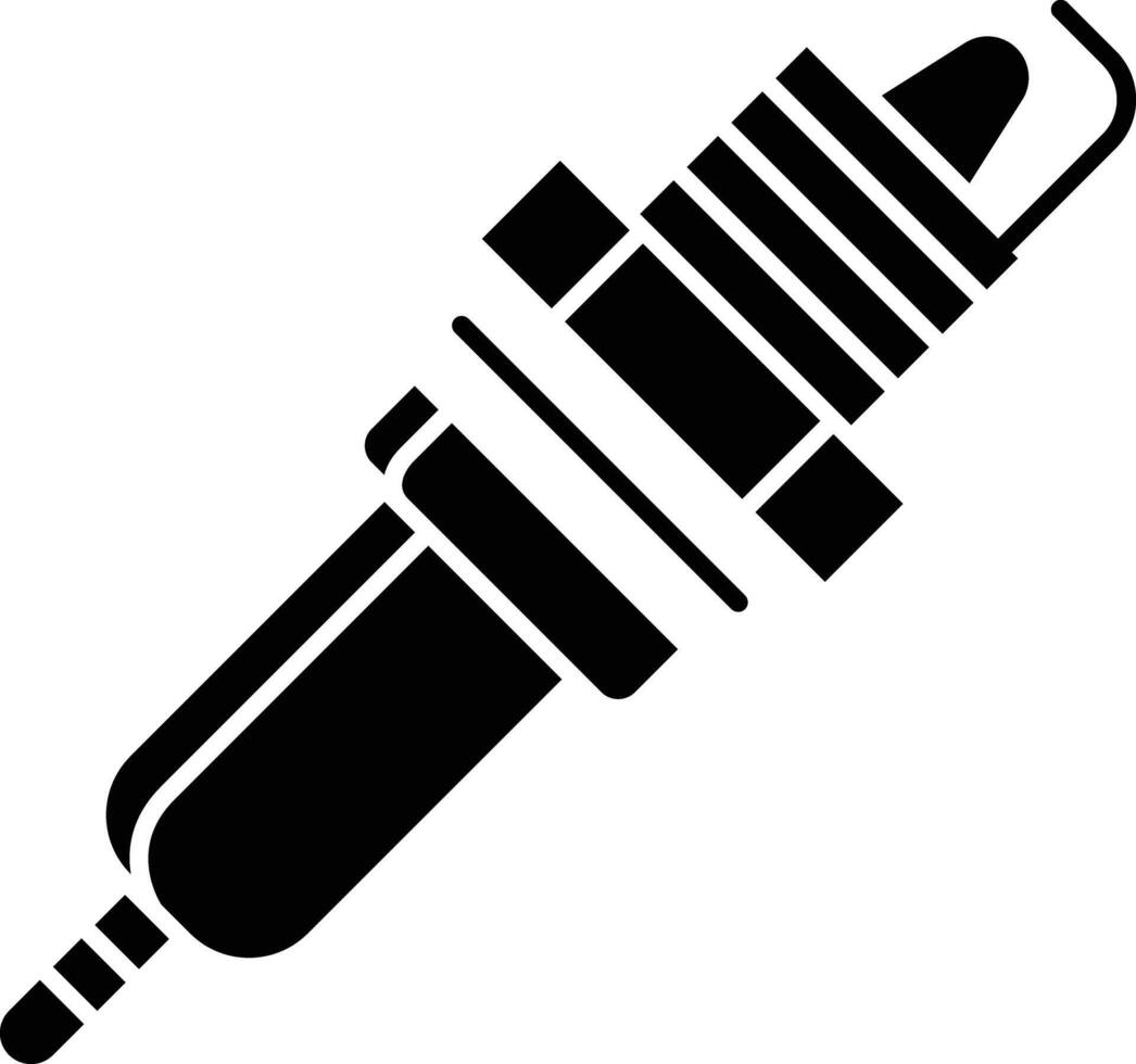 Spark Plug solid glyph illustration vector