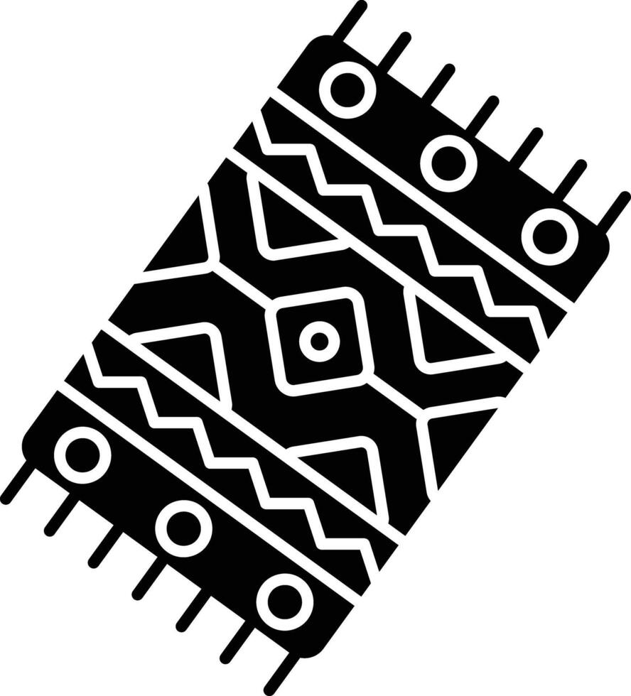 Carpet solid glyph illustration vector
